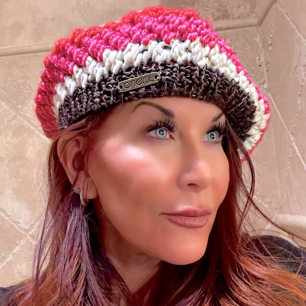 O’Neill crochet beret beanie